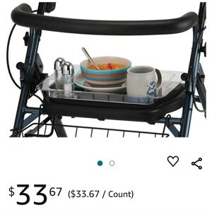 Tray for mobility walker